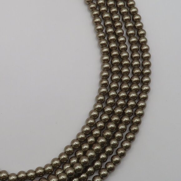 Heidi Daus Multi Strand Faux Pearl Swarovski Crystal Accent Necklace - Picture 7 of 8